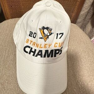 Stanley White Champs Hat with Black and Gold Embroidery